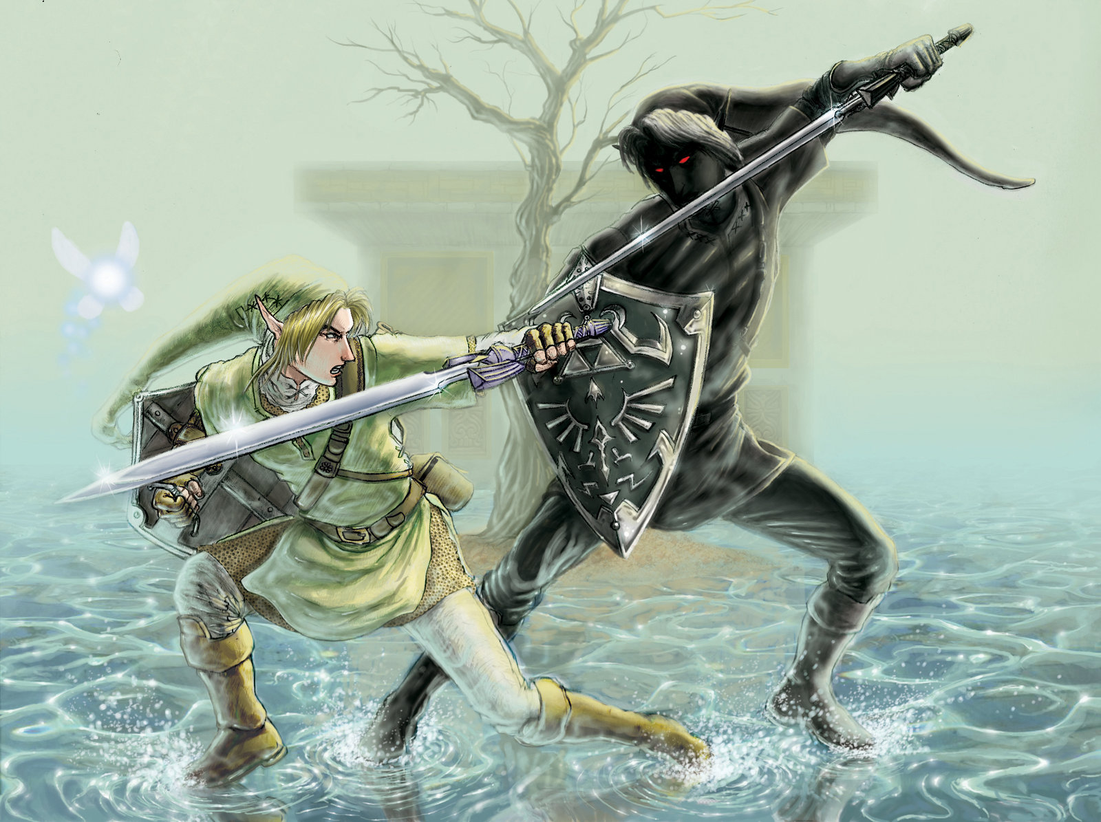 Dark Link Vs Link Hd Wallpapers