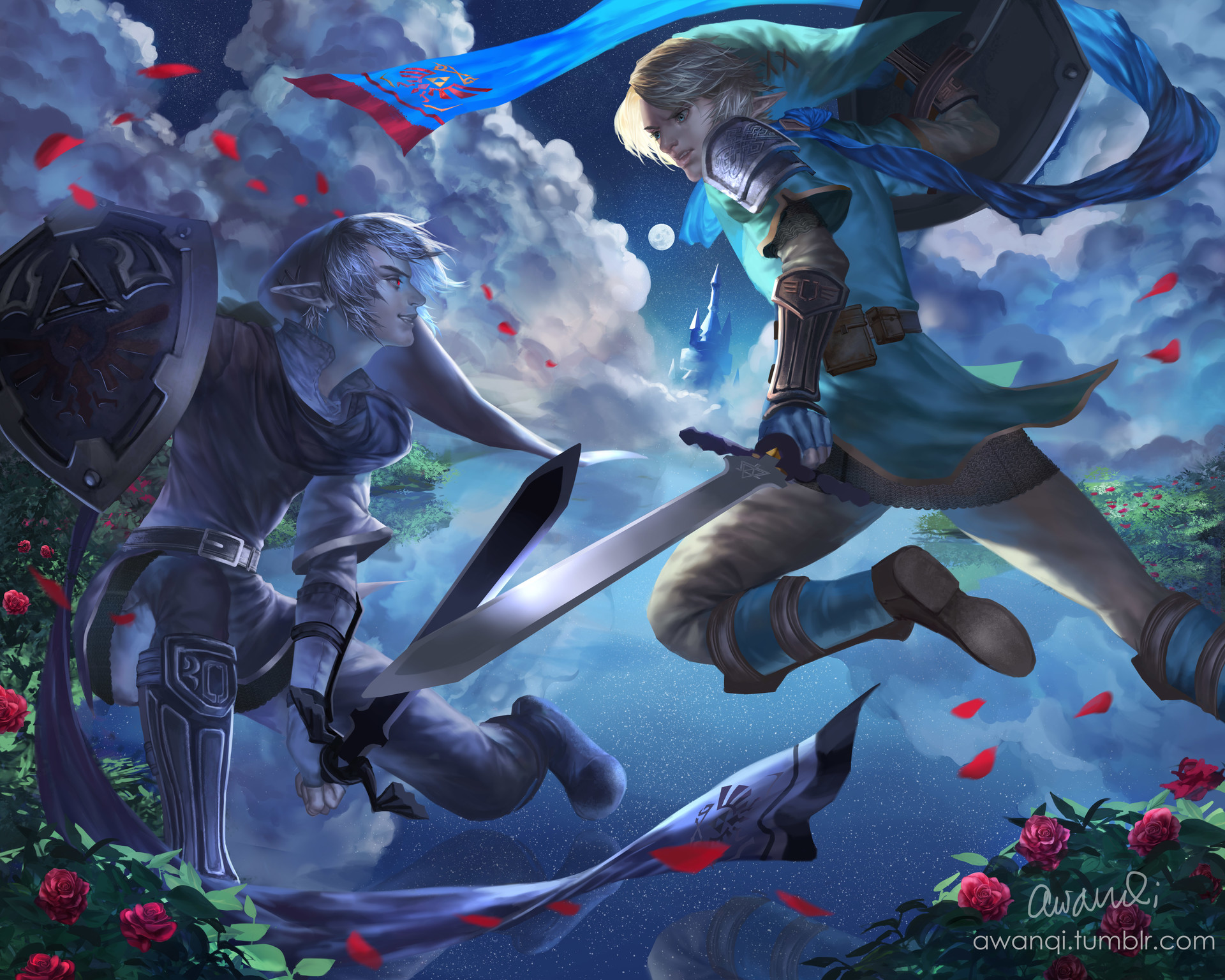 Dark Link Vs Link Hd Wallpapers