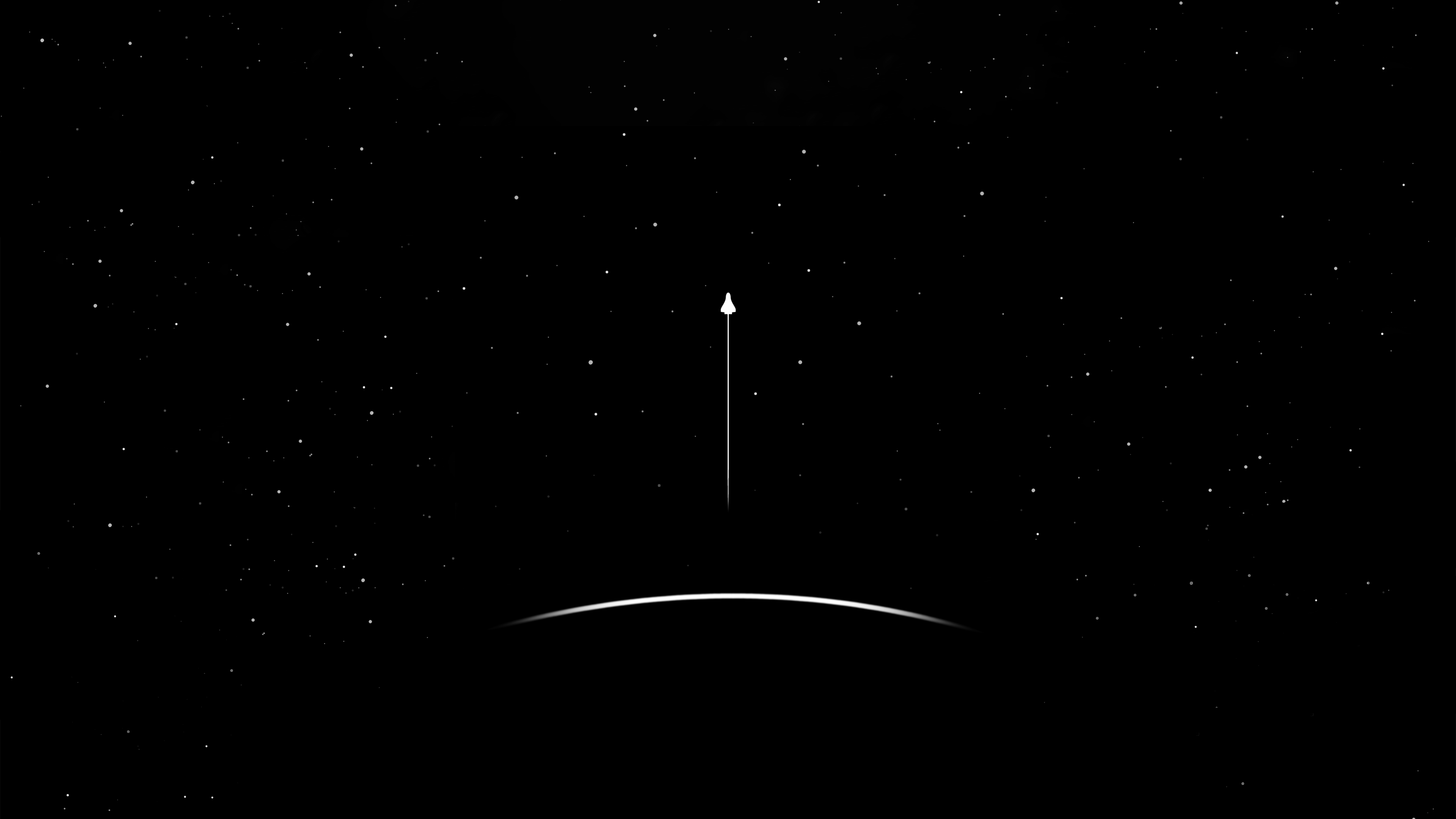 Dark Minimalist Space Wallpapers