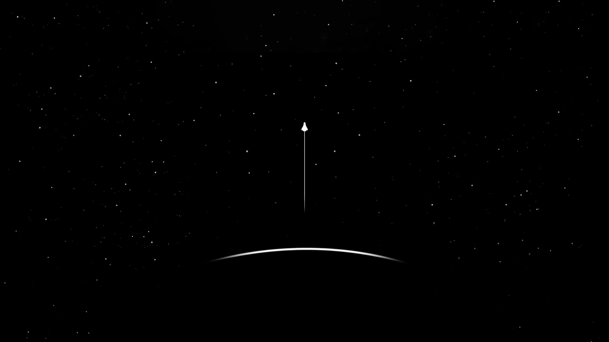 Dark Minimalist Space Wallpapers