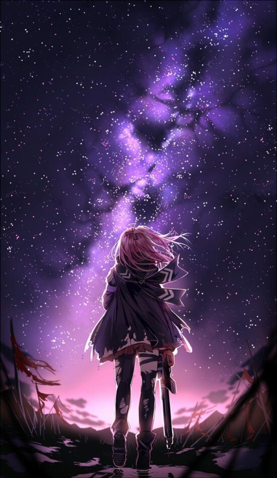 Dark Purple Anime Wallpapers