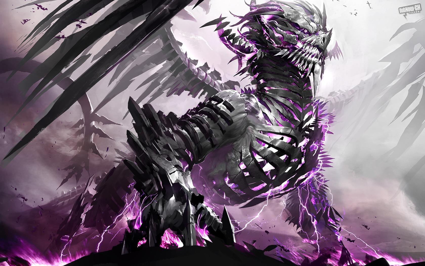 Dark Purple Dragon Wallpapers
