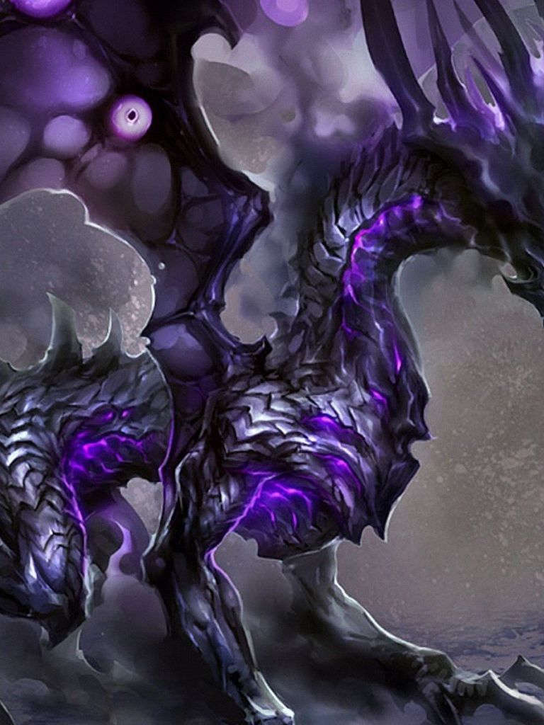 Dark Purple Dragon Wallpapers