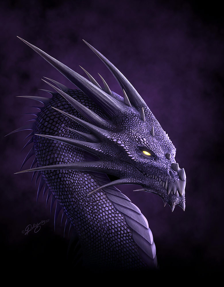 Dark Purple Dragon Wallpapers