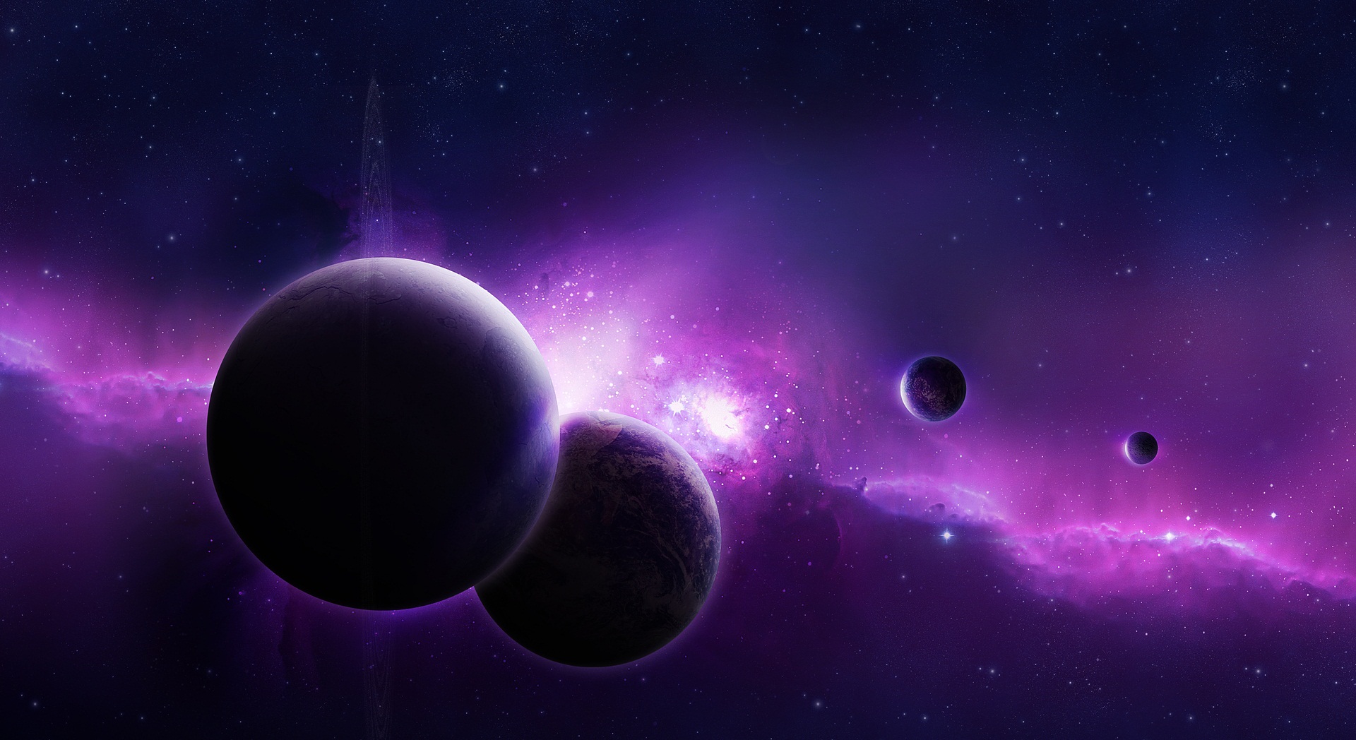 Dark Purple Galaxy Wallpapers