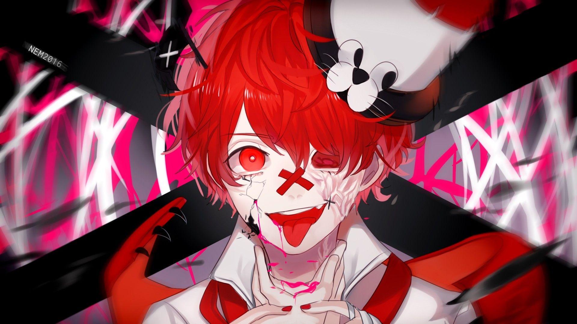 Dark Red Anime Boys Wallpapers