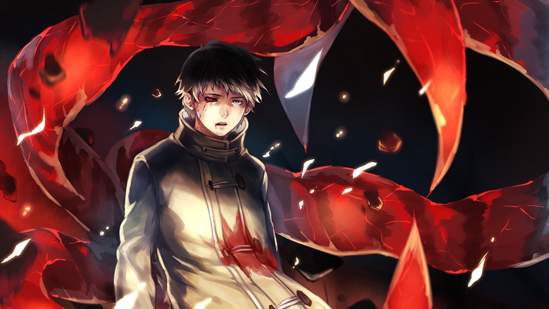 Dark Red Anime Boys Wallpapers