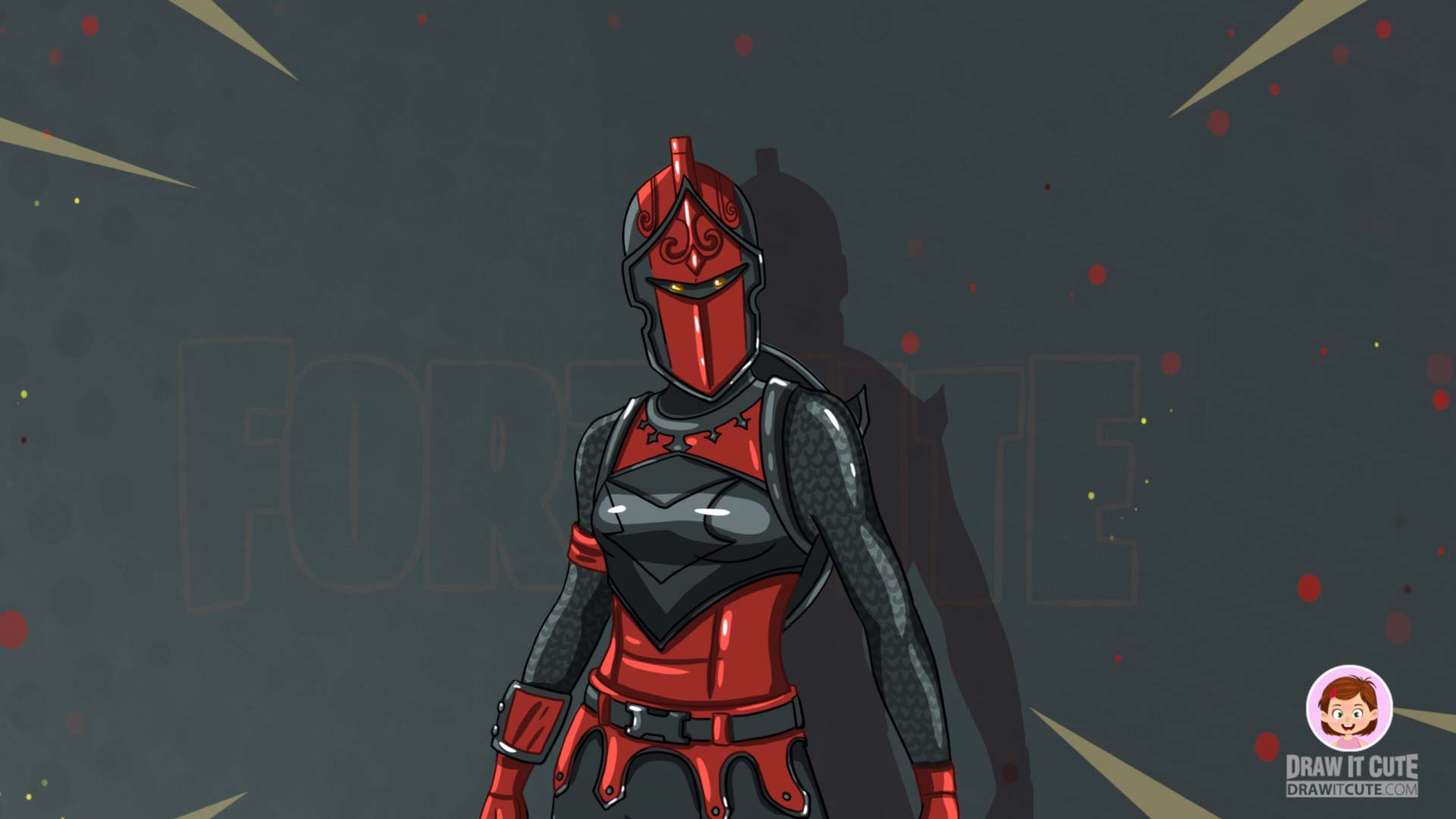 Dark Red Knight Fortnite Wallpapers