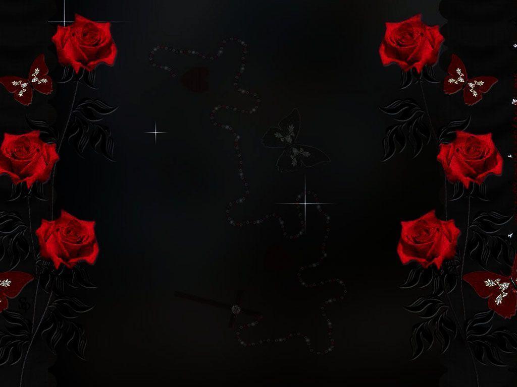 Dark Red Roses Wallpapers