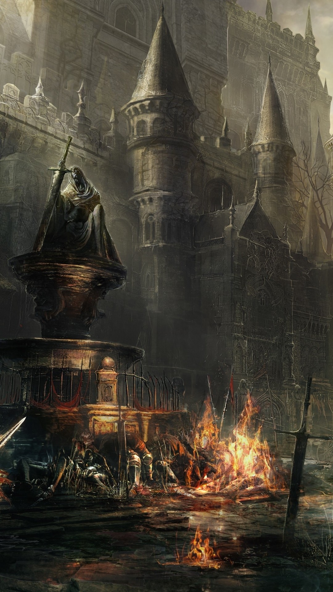 Dark Souls Bonfire Iphone Wallpapers