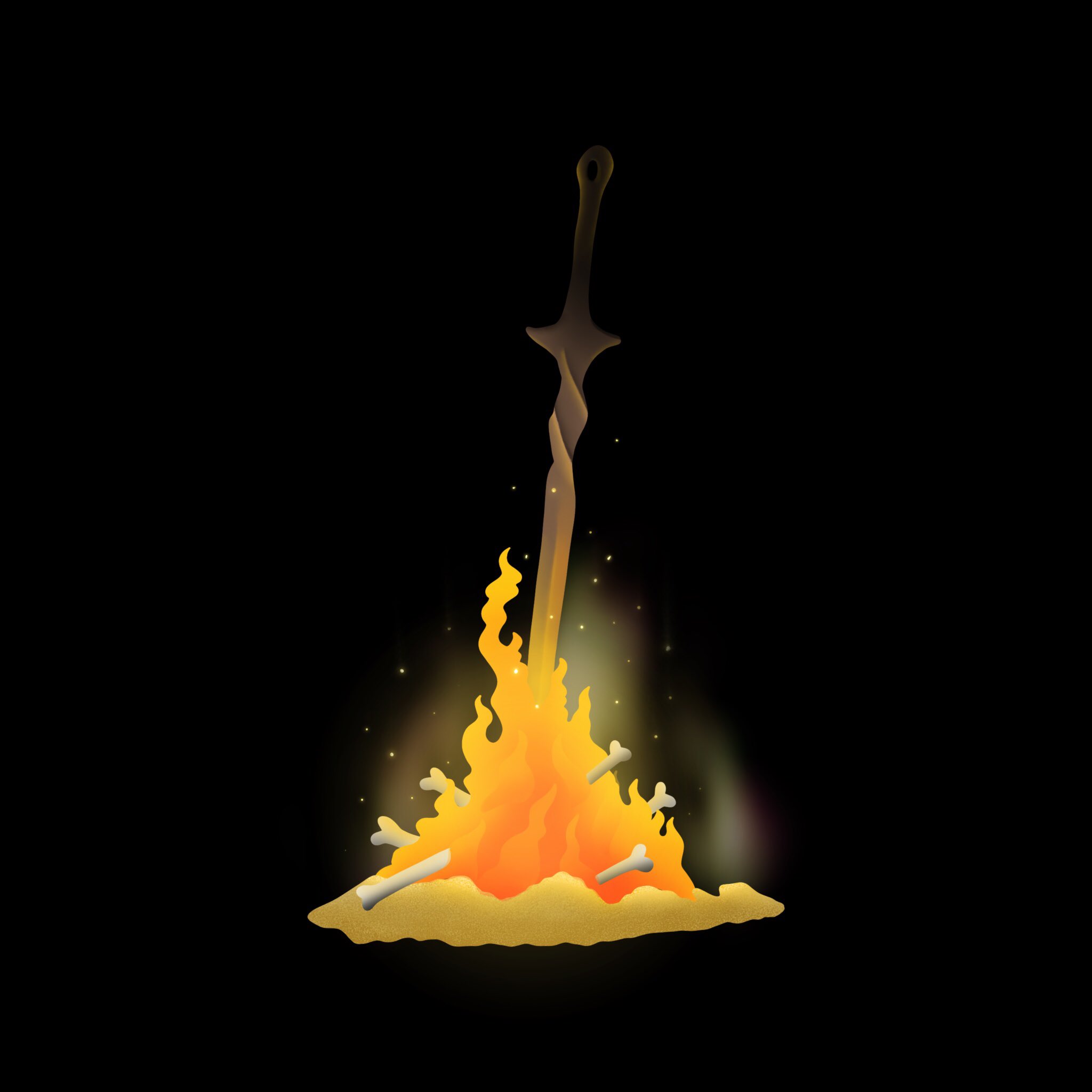 Dark Souls Bonfire Iphone Wallpapers