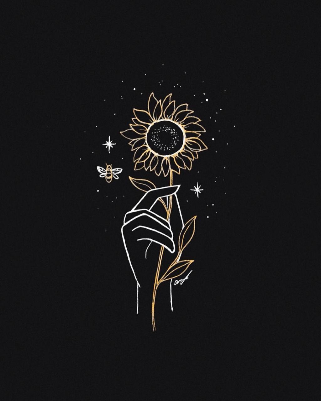 Dark Sunflower Wallpapers