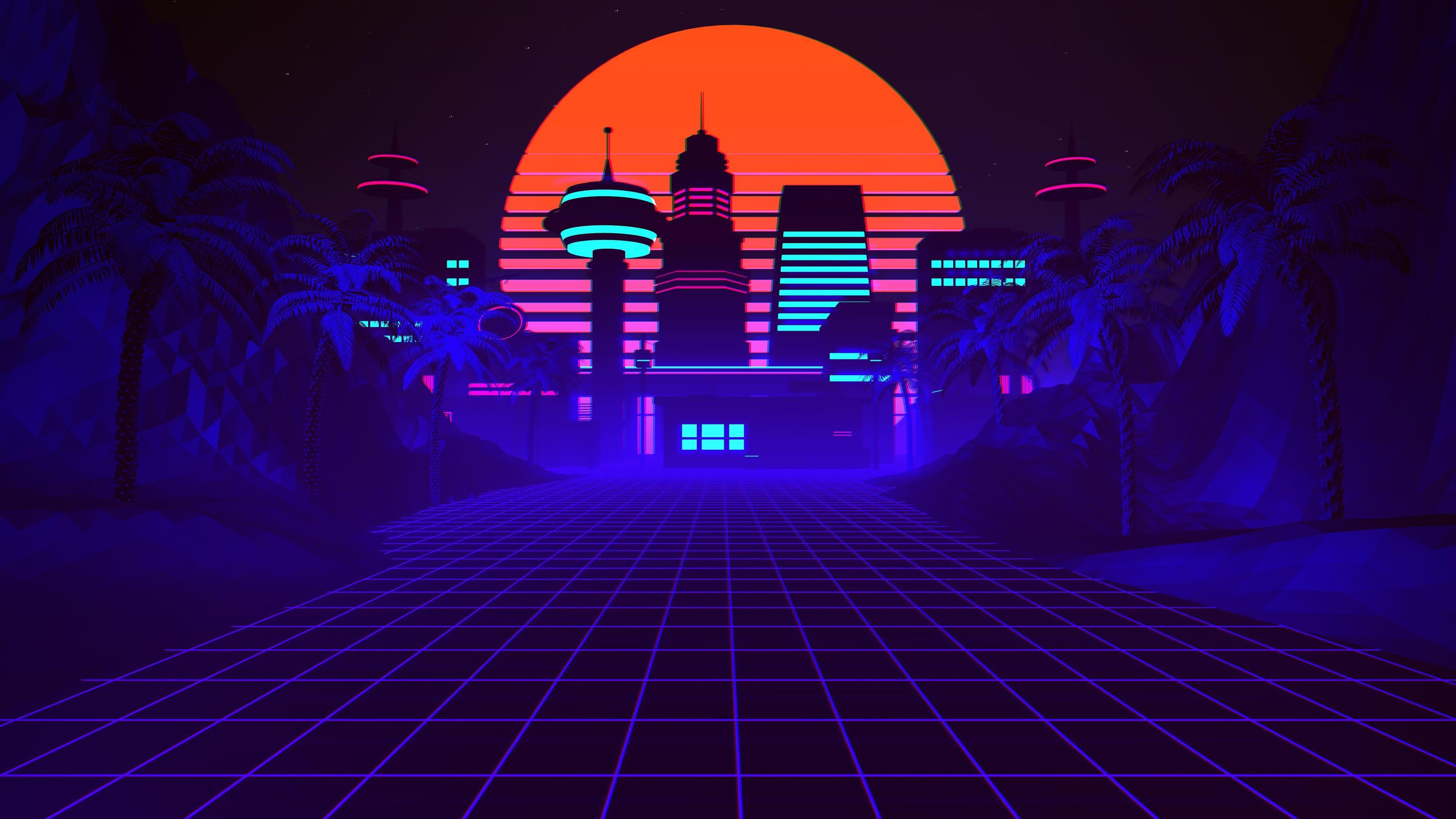 Dark Synthwave Wallpapers