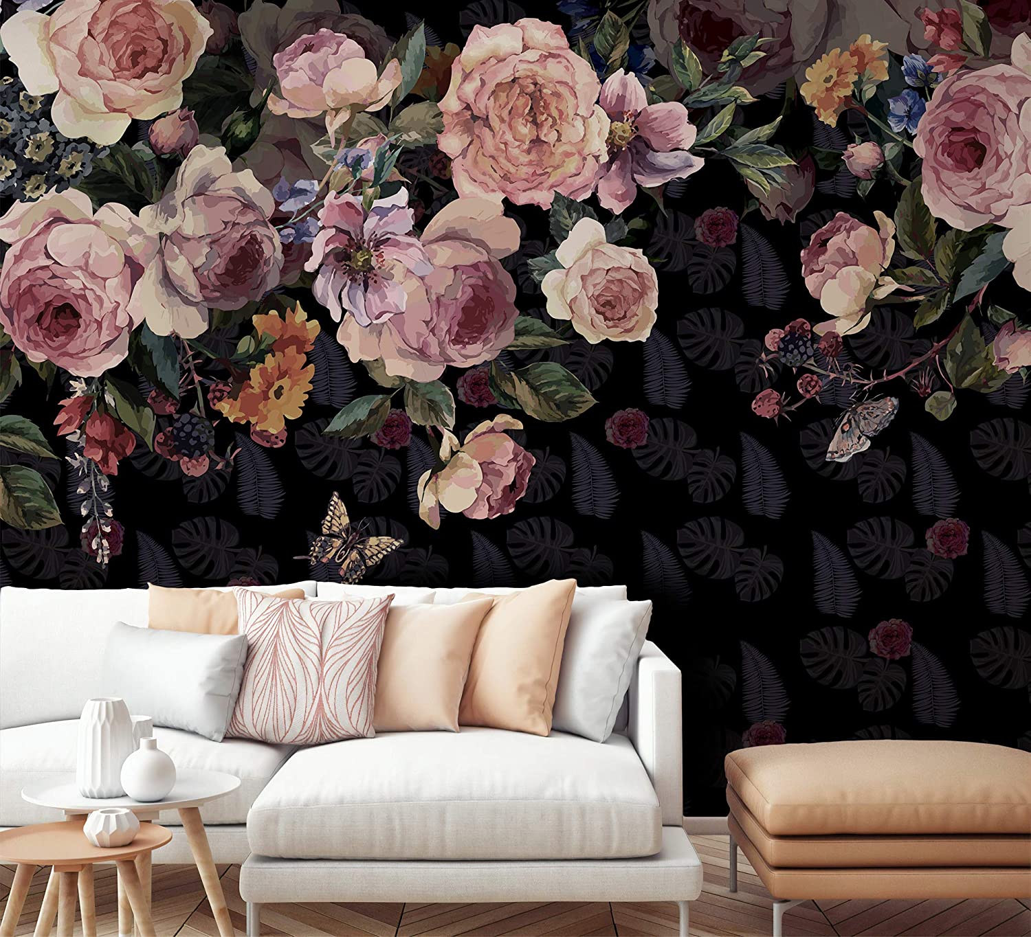 Dark Vintage Floral Wallpapers