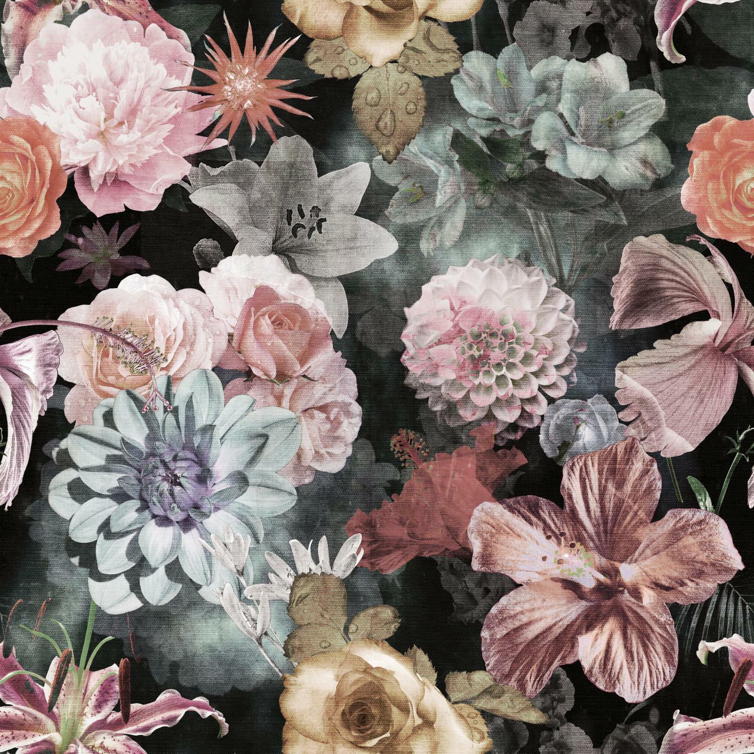 Dark Vintage Floral Wallpapers