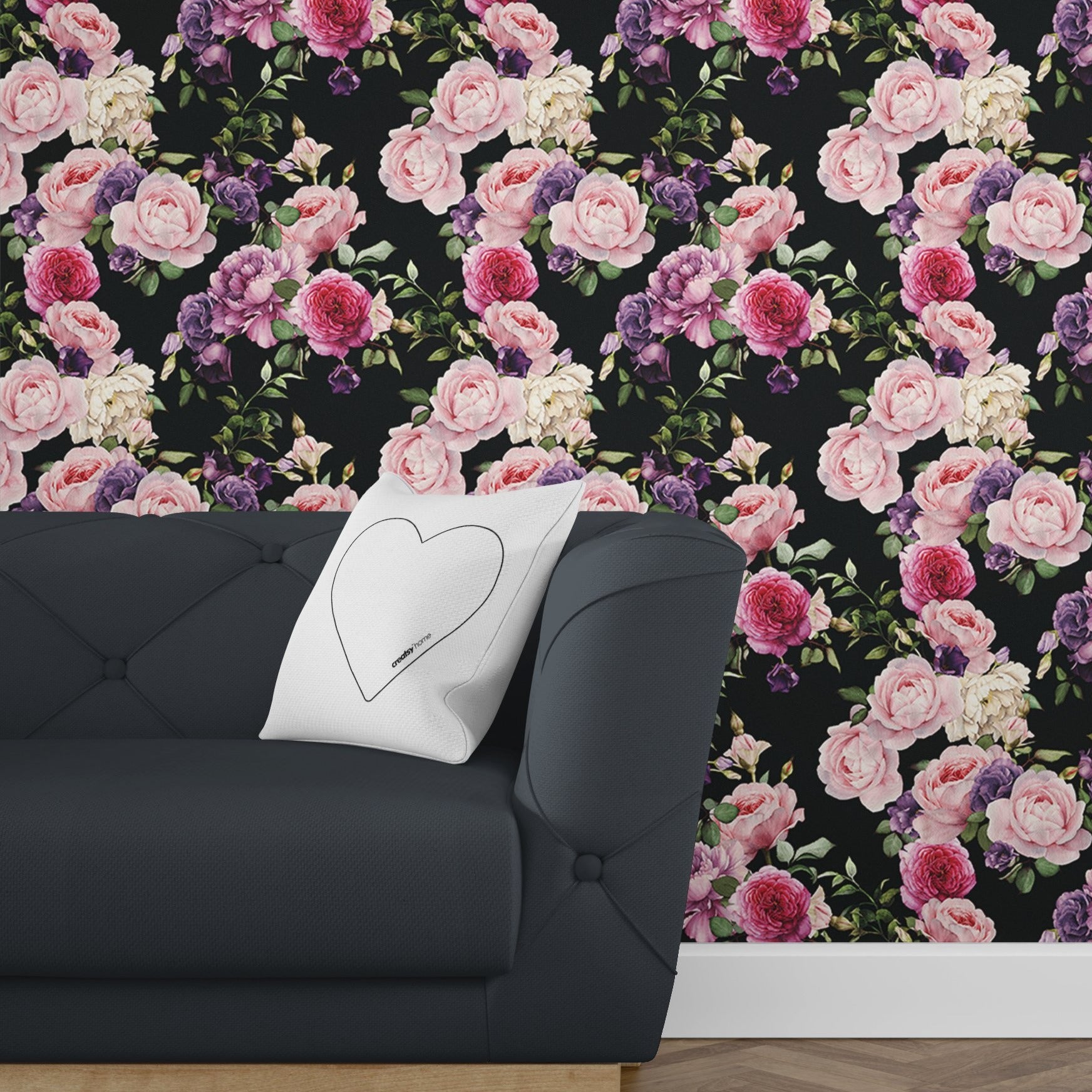 Dark Vintage Floral Wallpapers