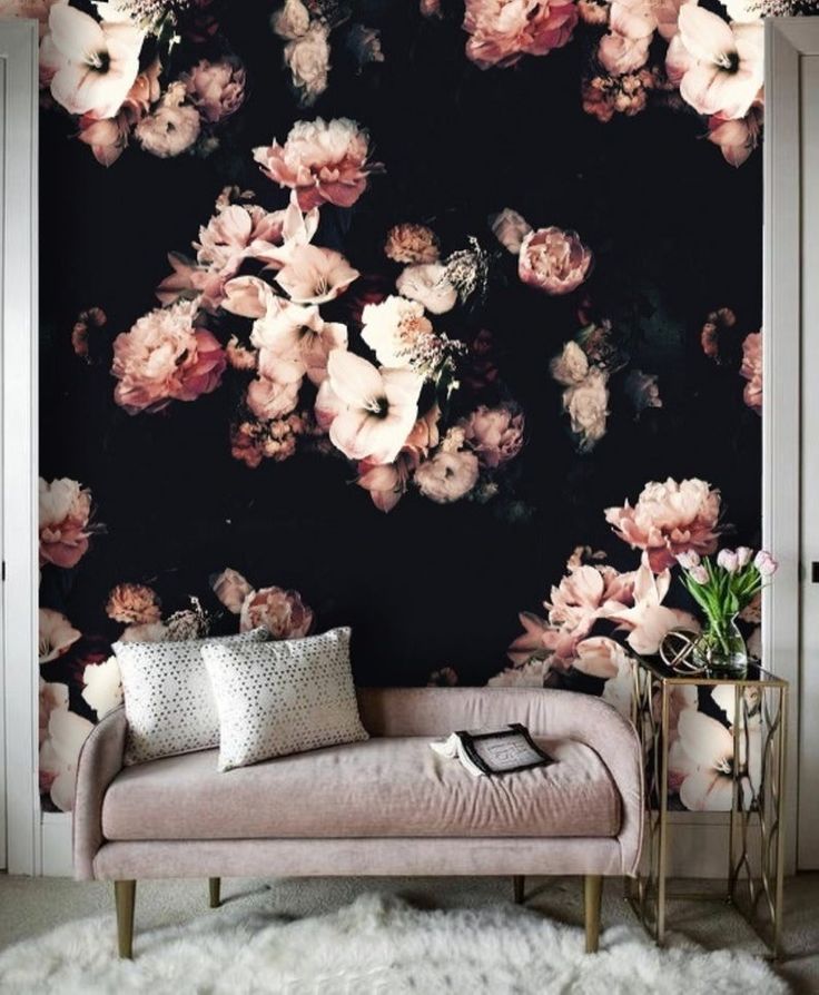Dark Vintage Floral Wallpapers