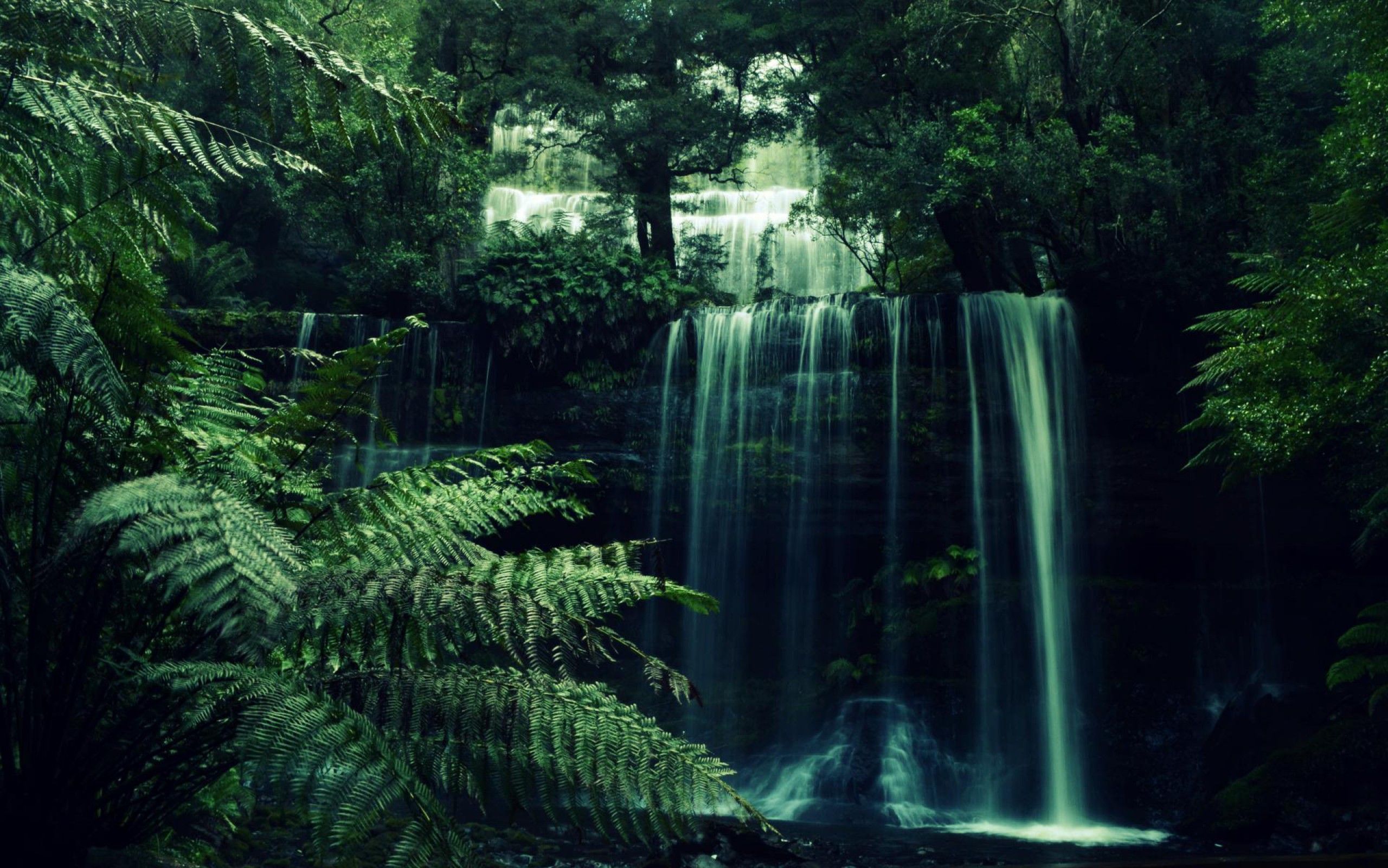 Dark Waterfall Wallpapers