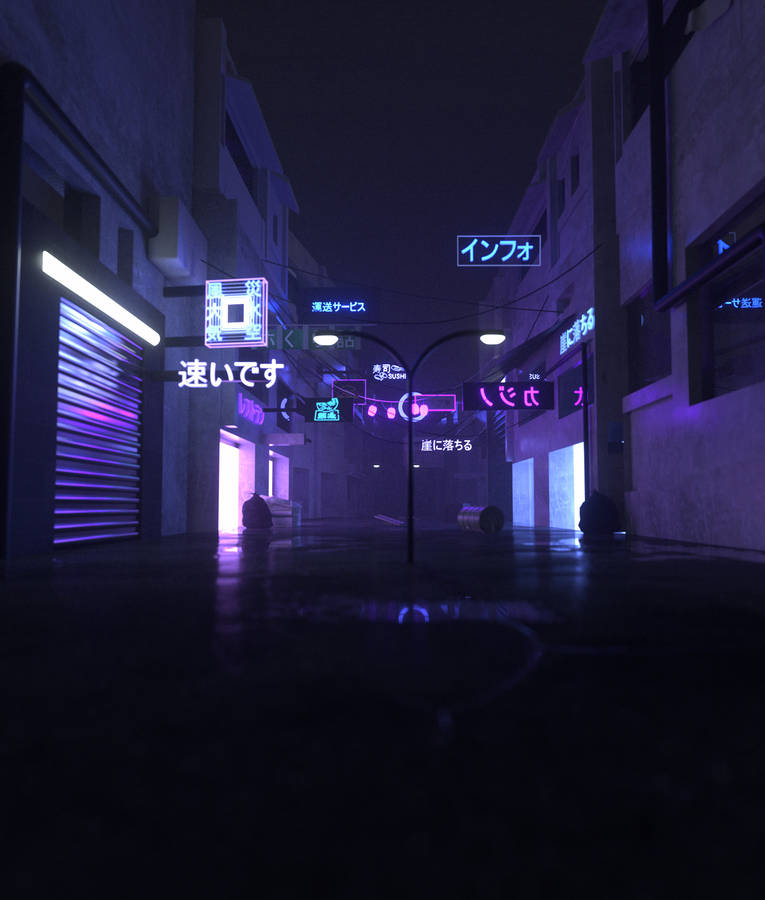 Neon Alley Wallpapers