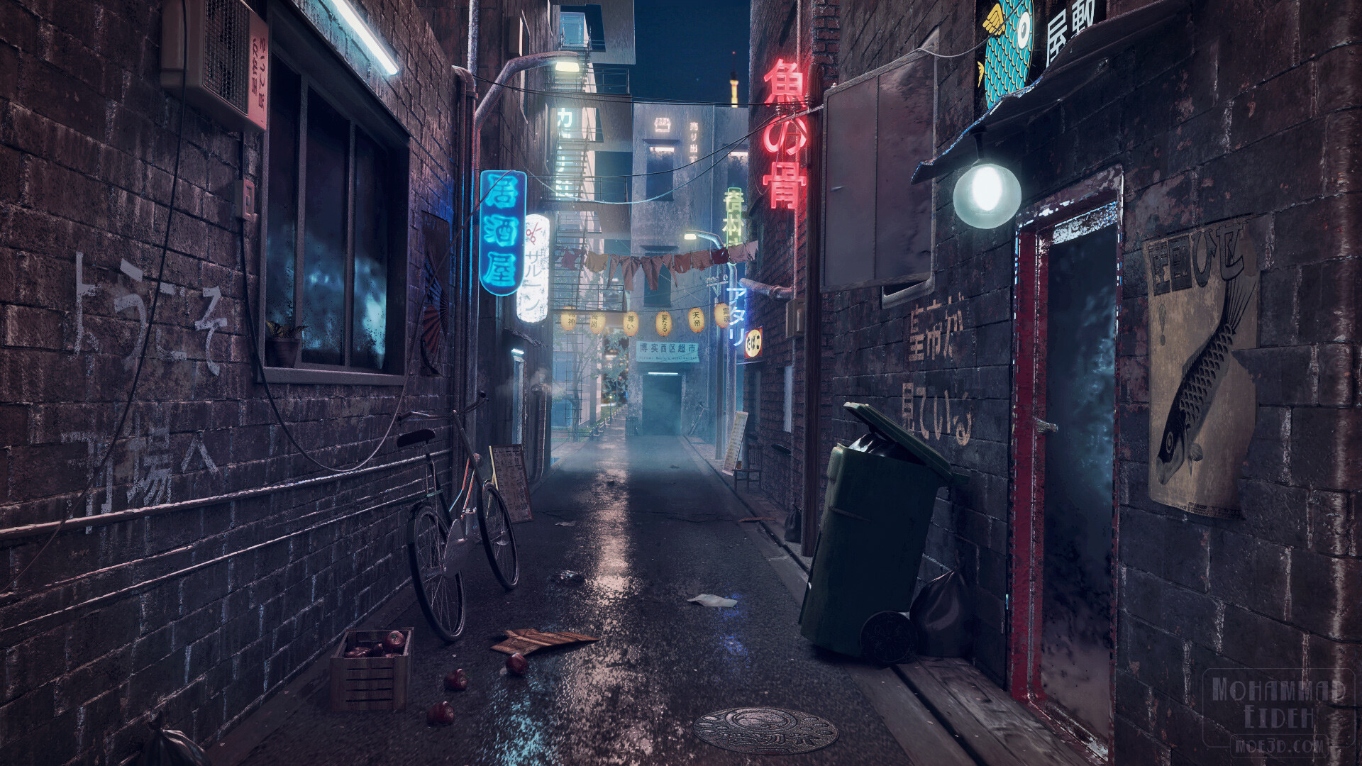 Neon Alley Wallpapers
