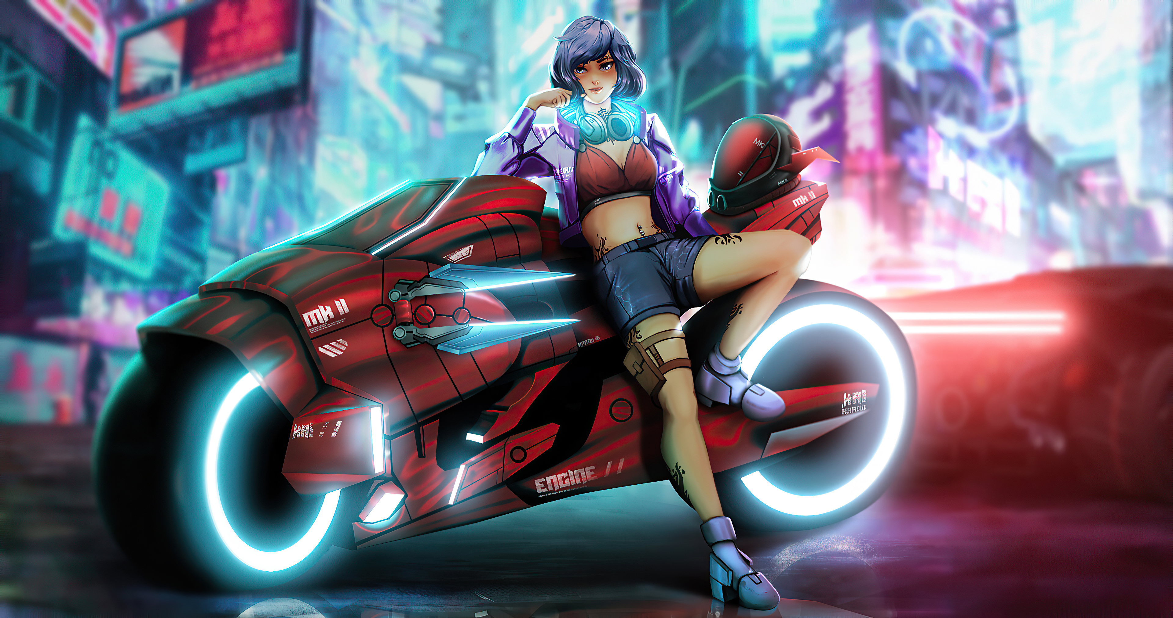 Neon Bike Wallpapers