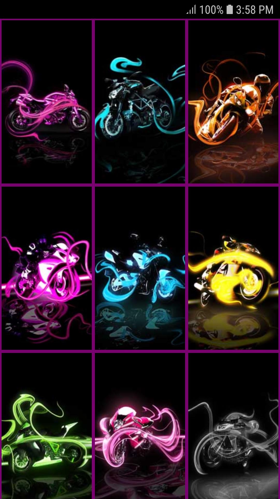 Neon Biker Wallpapers