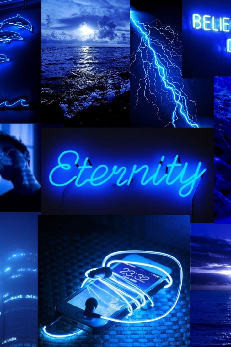 Neon Blue Aesthetic Wallpapers