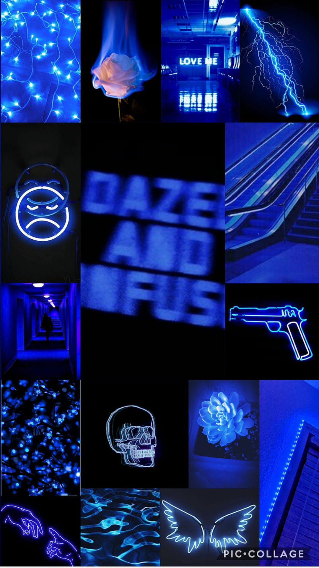 Neon Blue Aesthetic Wallpapers