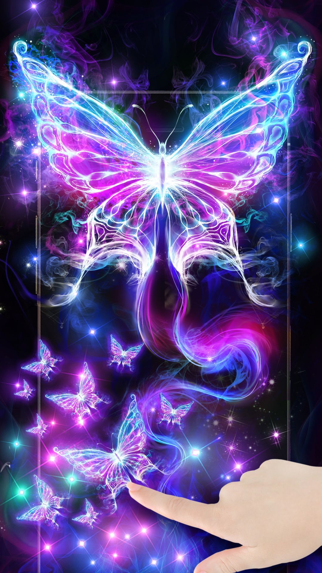 Neon Butterfly Wallpapers