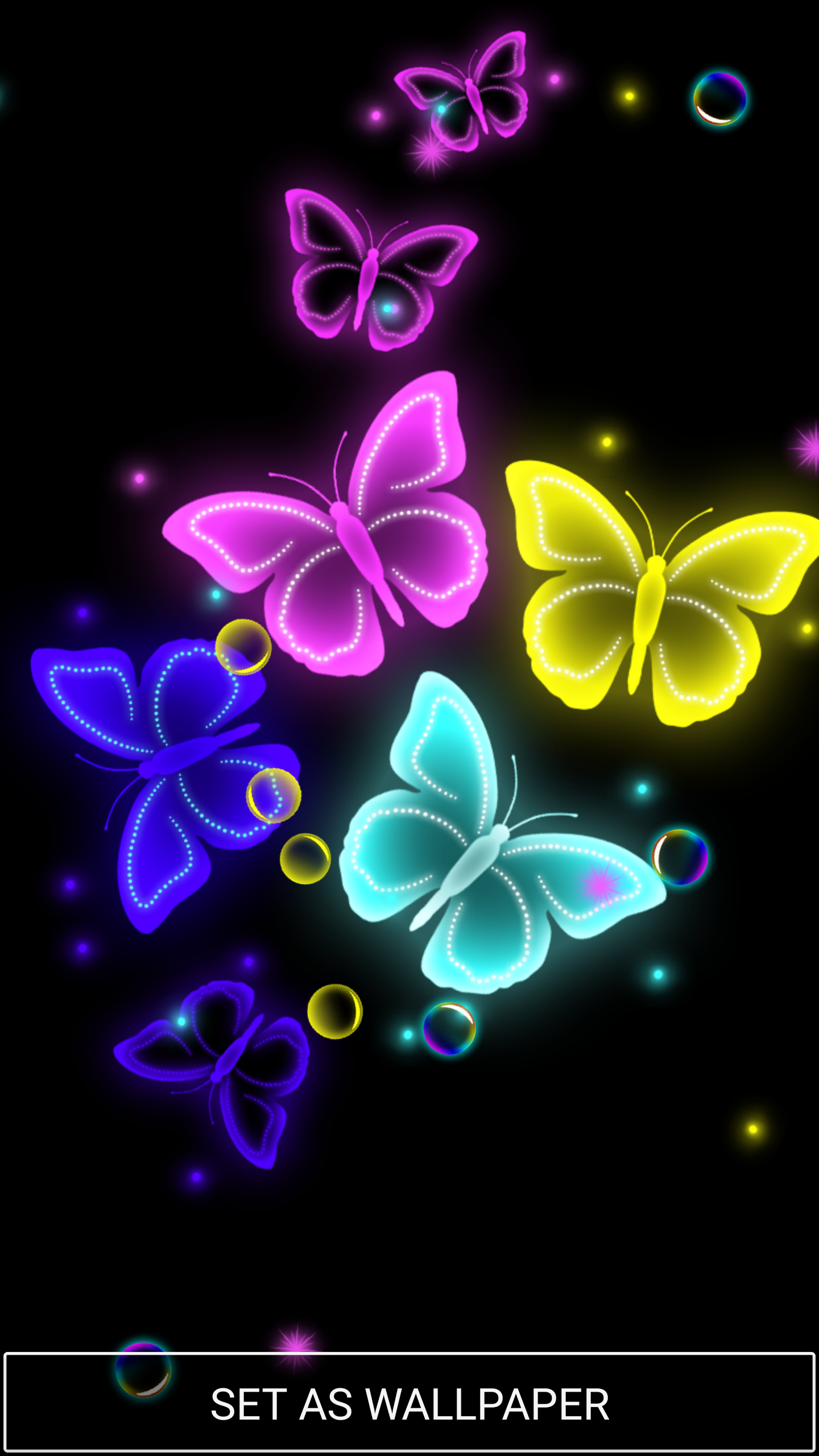 Neon Butterfly Wallpapers