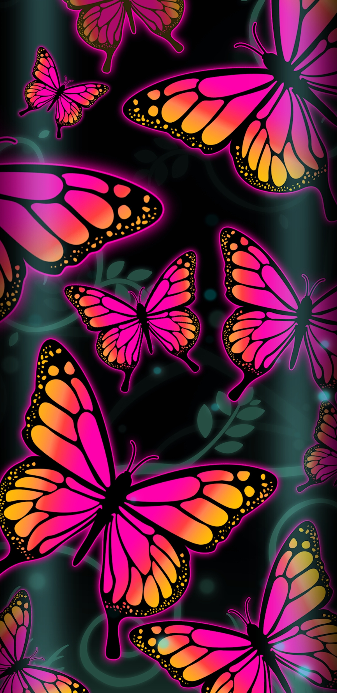 Neon Butterfly Wallpapers