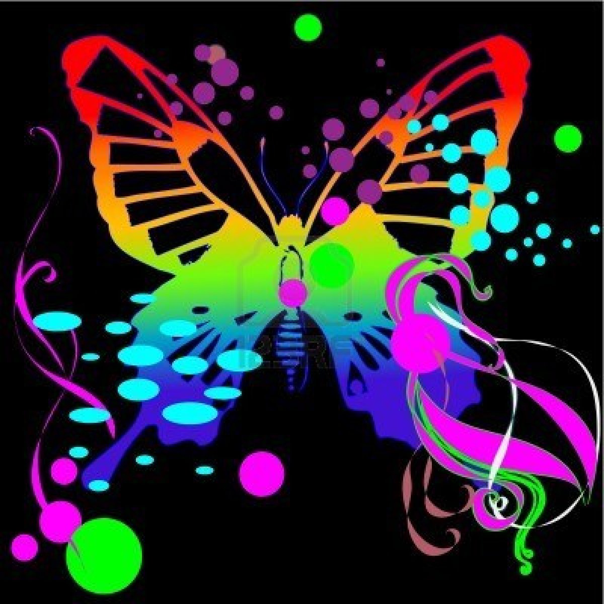 Neon Butterfly Wallpapers