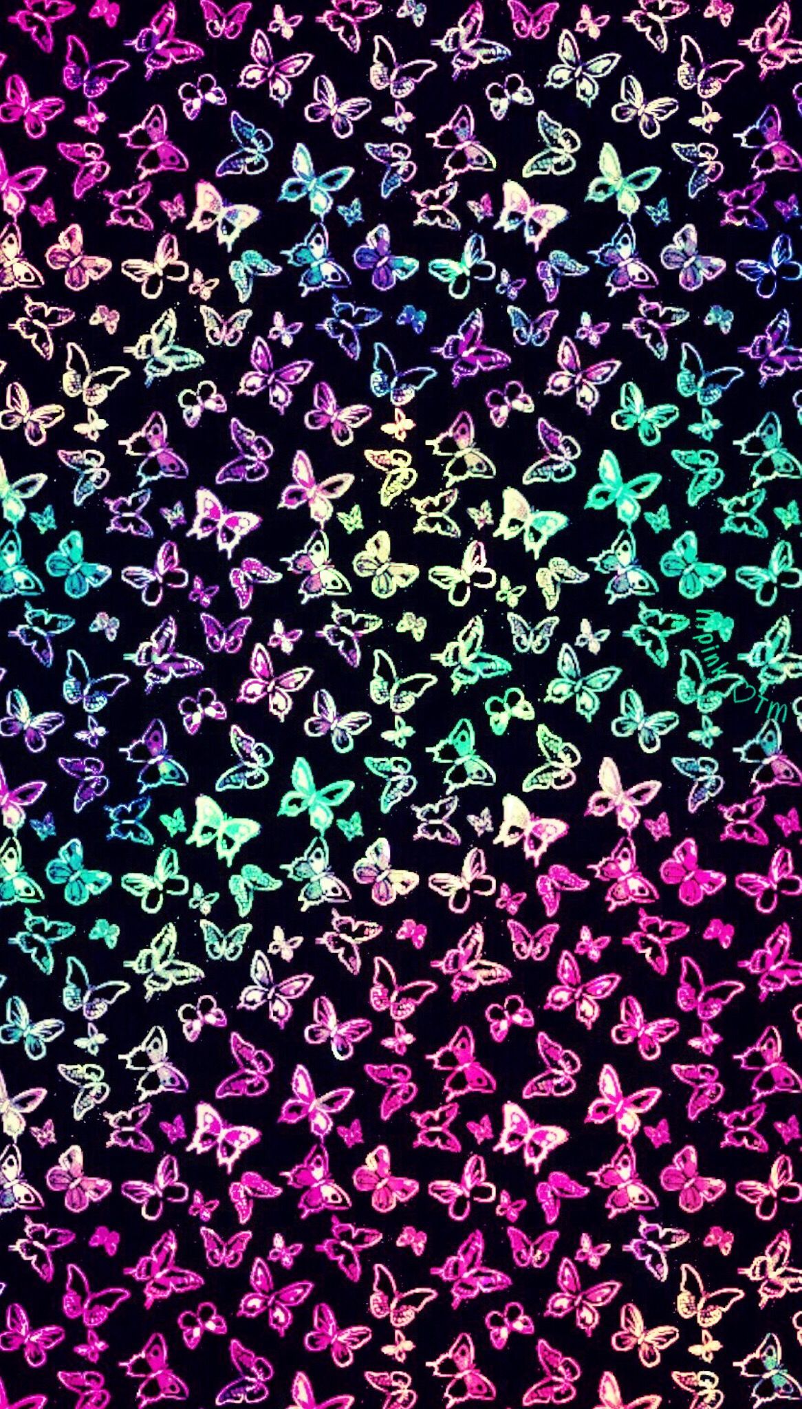 Neon Butterfly Wallpapers