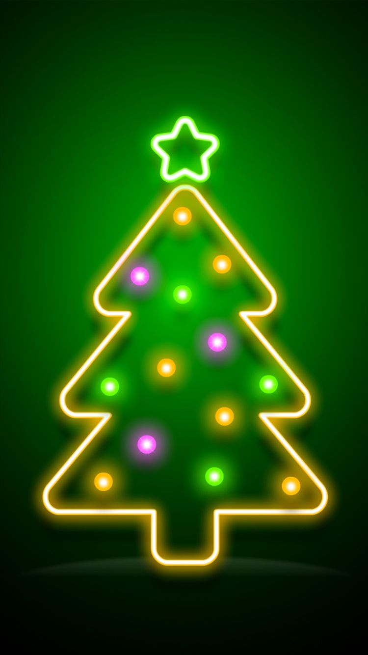 Neon Christmas Wallpapers