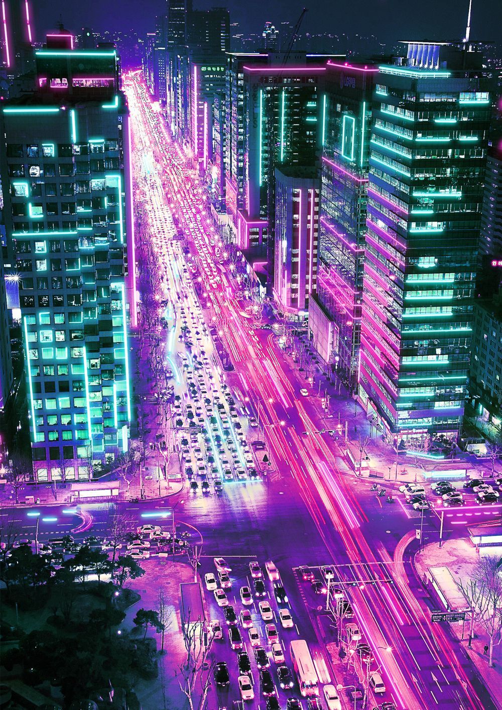 Neon City Aesthetic Wallpapers