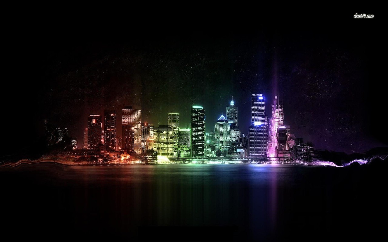 Neon City Lights Wallpapers