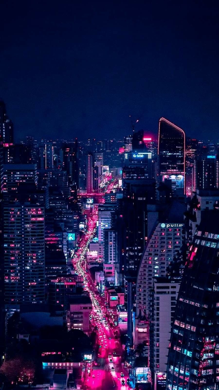 Neon City Lights Wallpapers