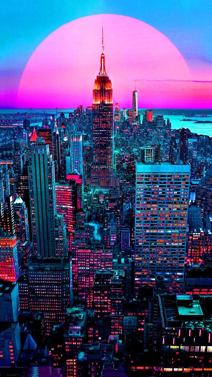 Neon City Vaporwave Wallpapers