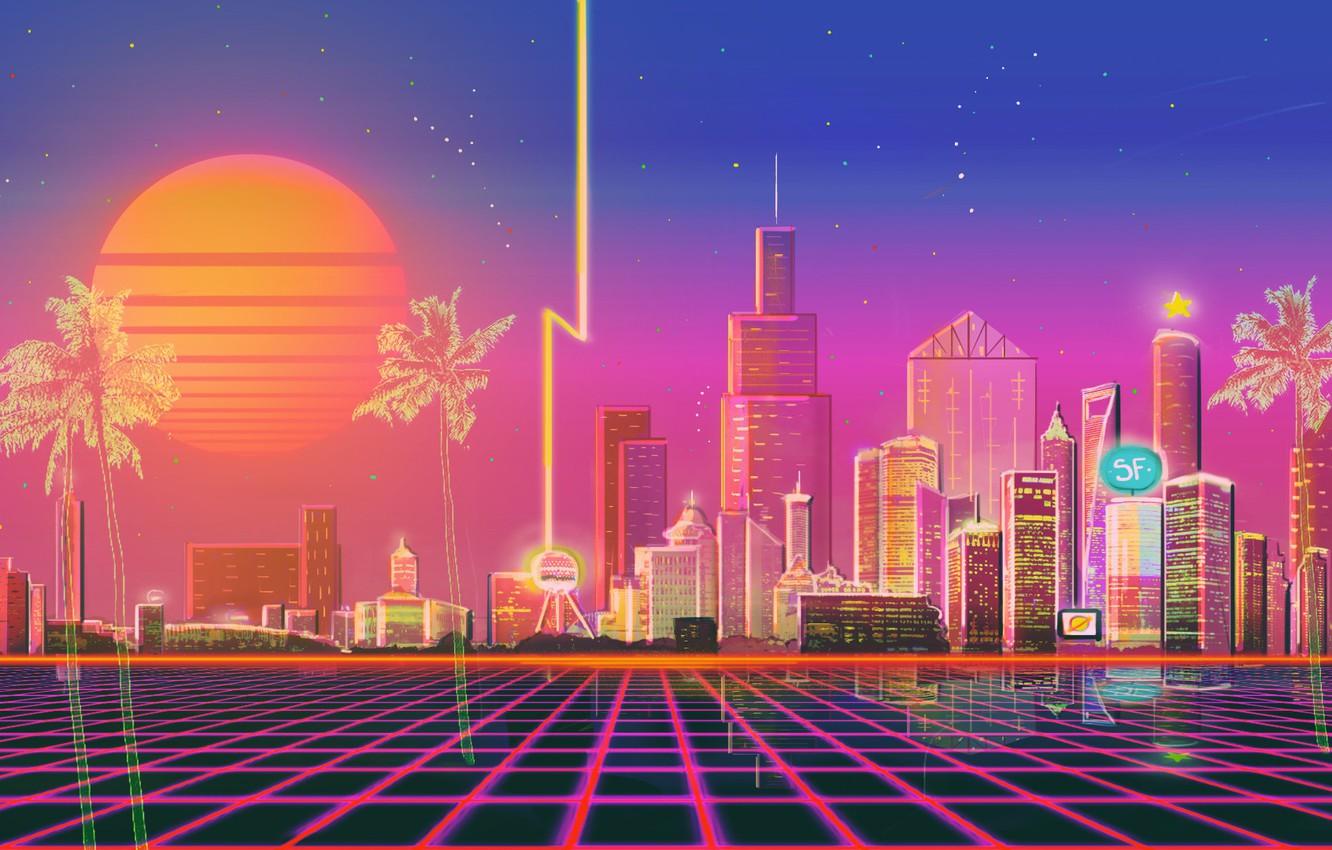 Neon City Vaporwave Wallpapers