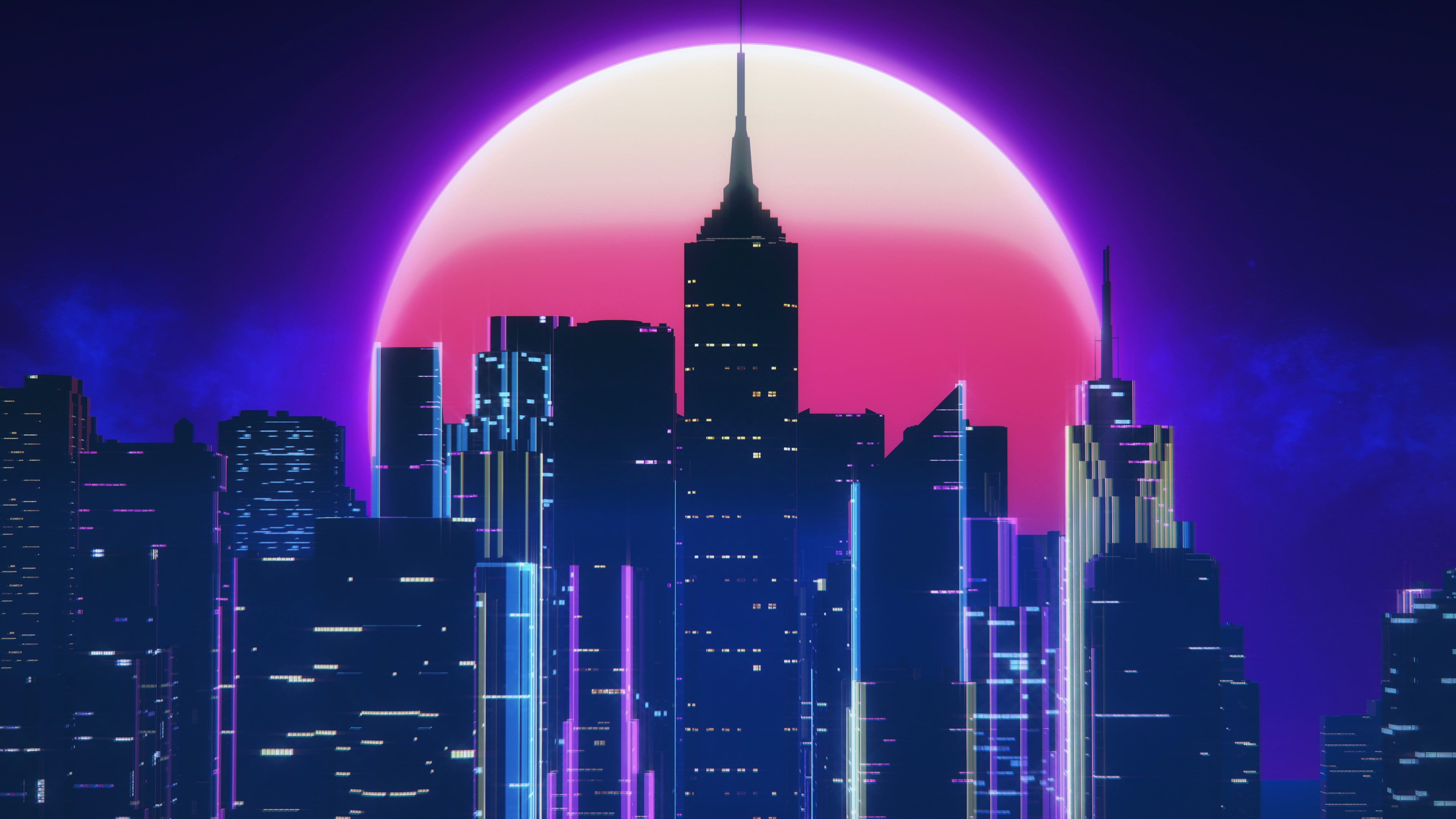 Neon City Vaporwave Wallpapers