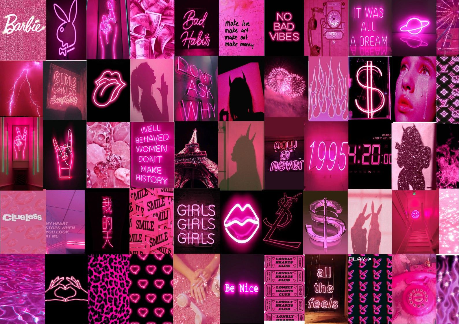 Neon Collage Wallpapers