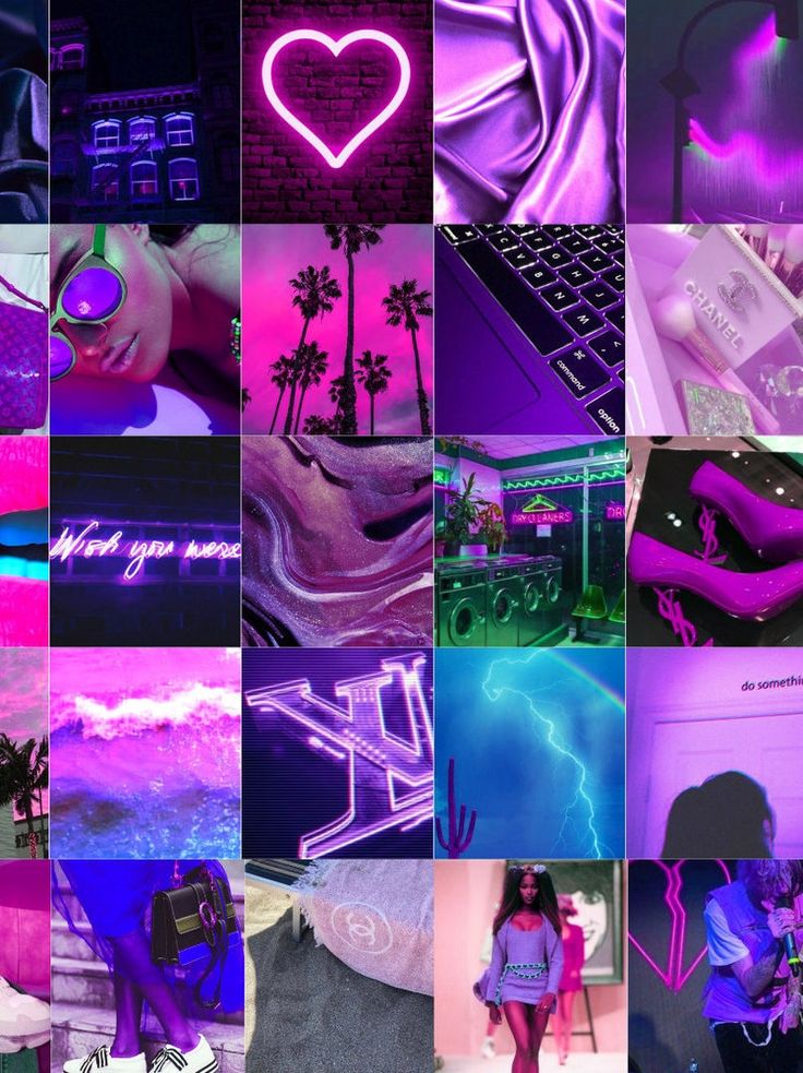 Neon Collage Wallpapers