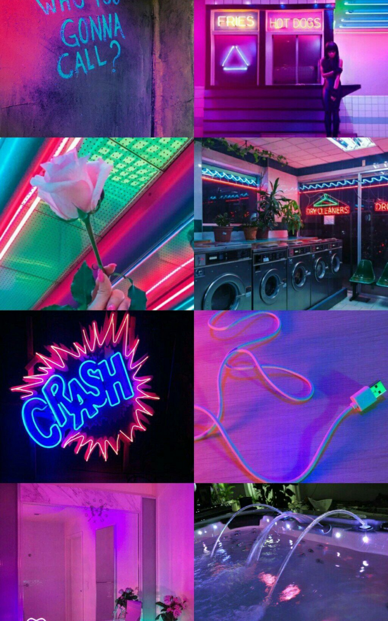 Neon Collage Wallpapers