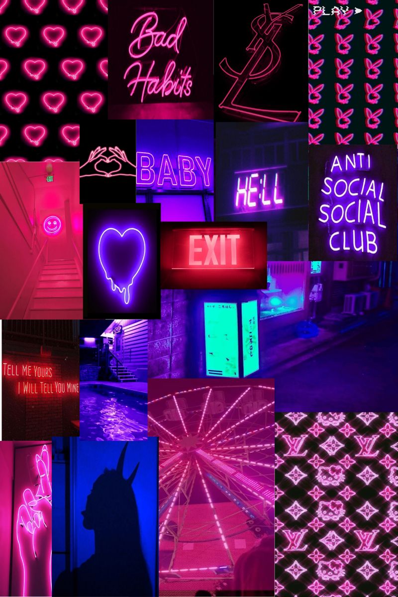 Neon Collage Wallpapers