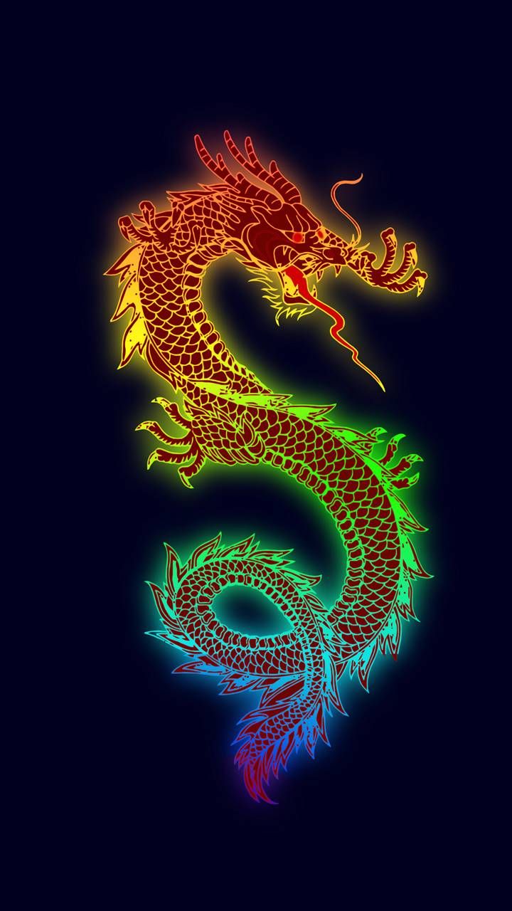 Neon Dragons Wallpapers
