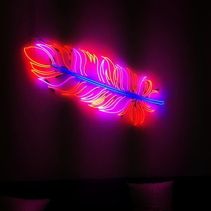 Neon Feather Wallpapers