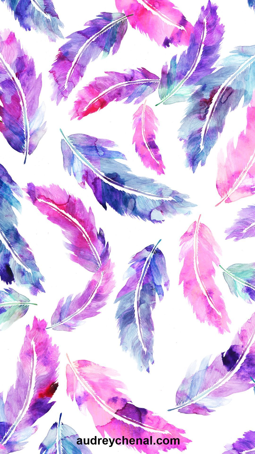 Neon Feather Wallpapers