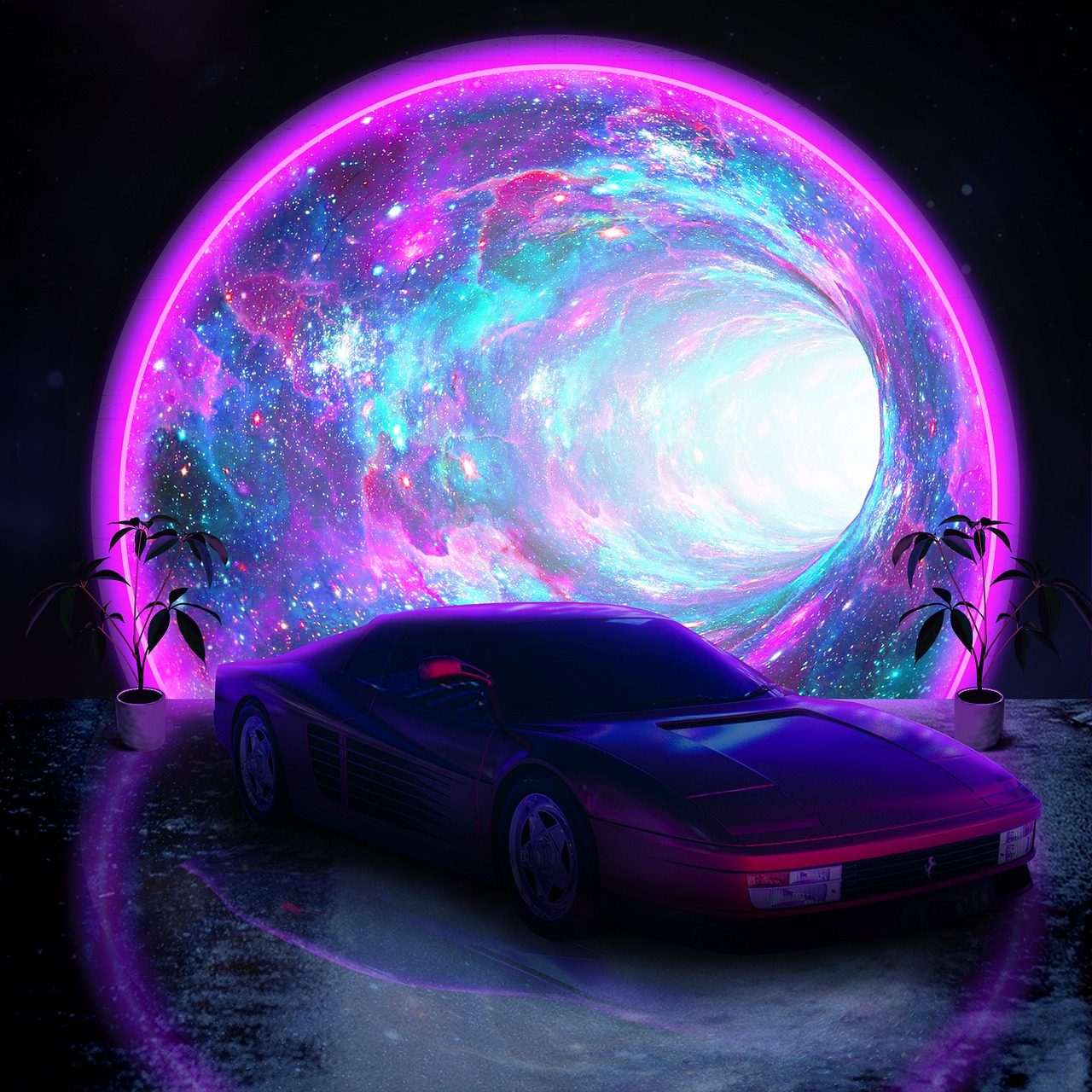 Neon Ferrari Wallpapers