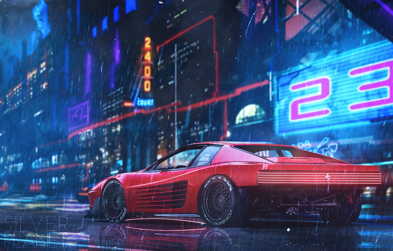 Neon Ferrari Wallpapers