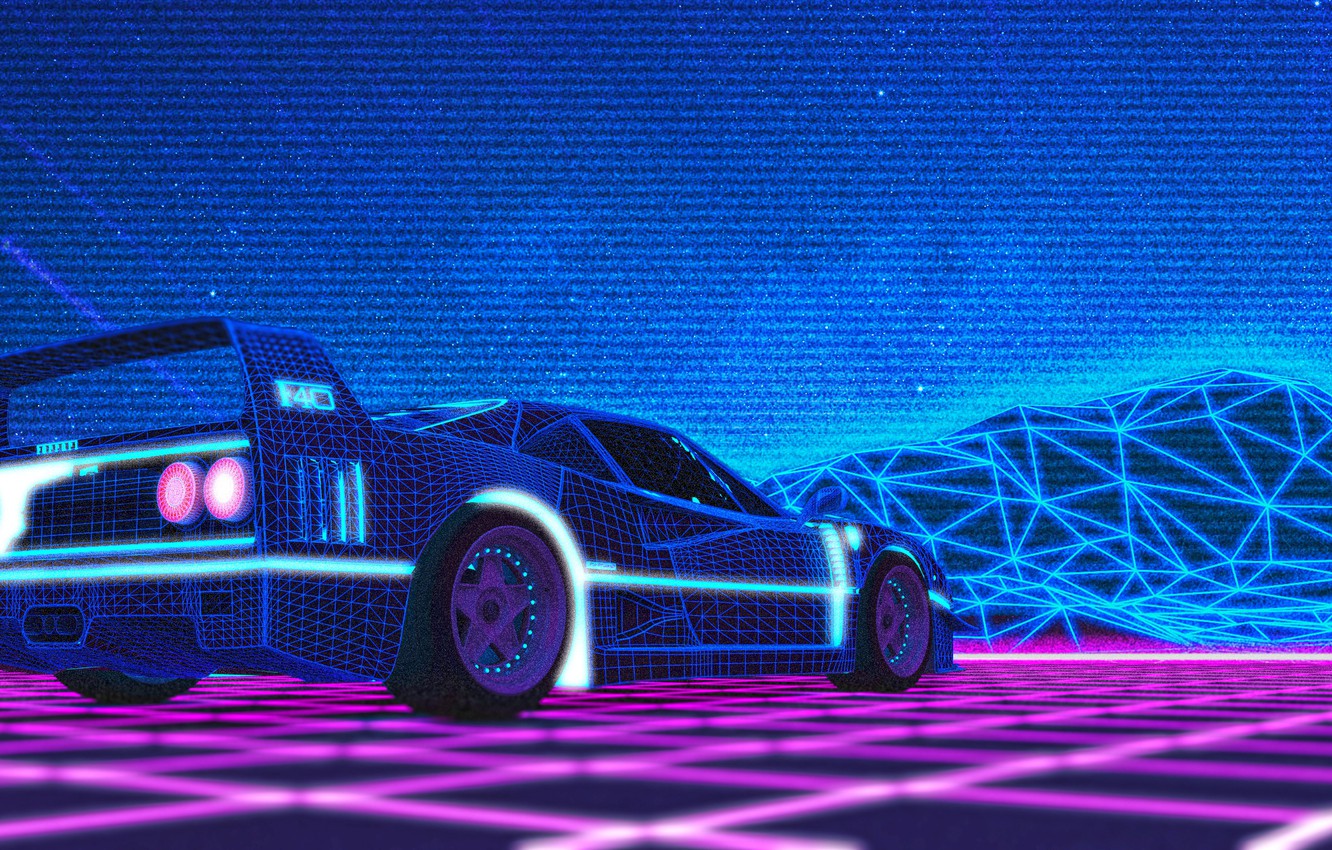 Neon Ferrari Wallpapers
